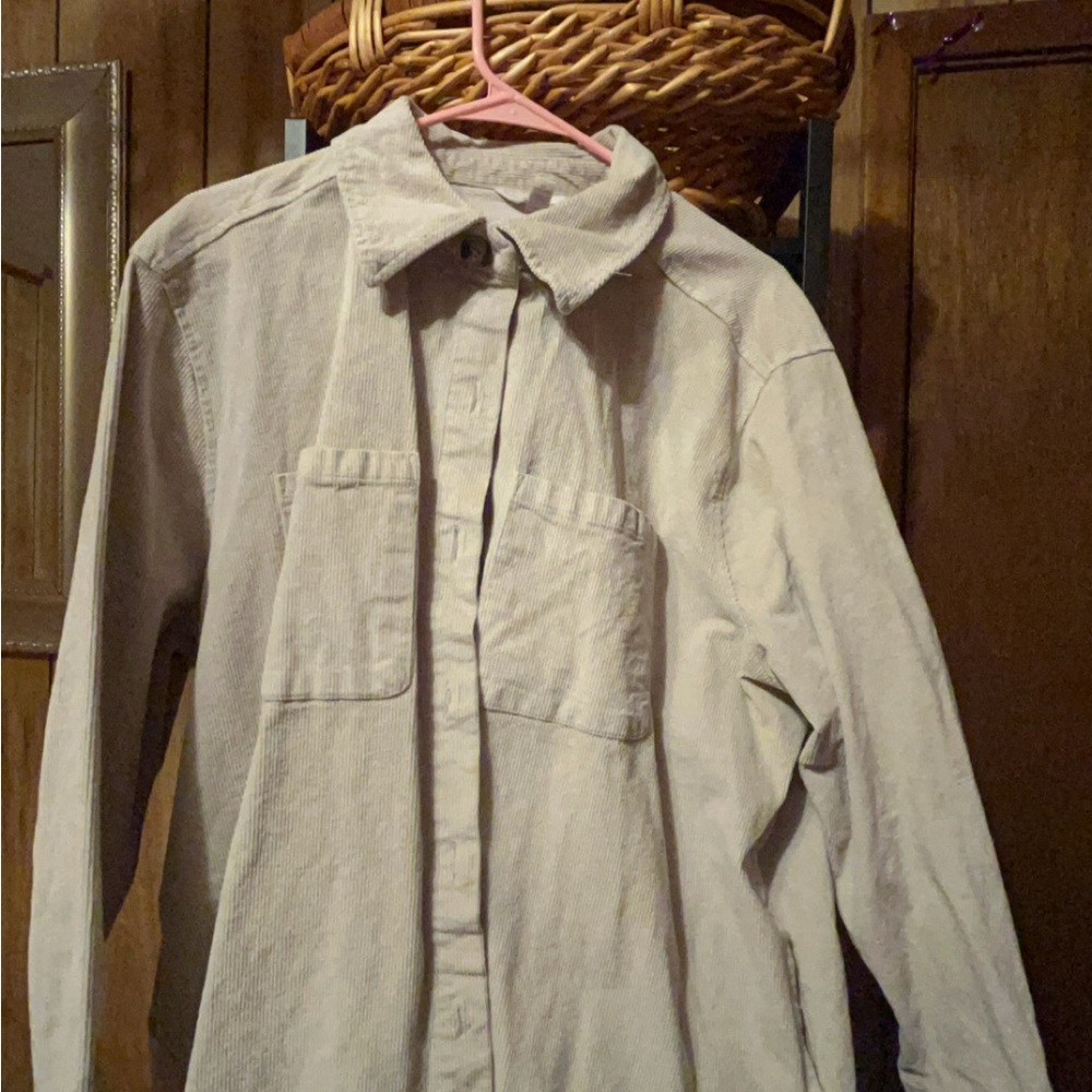 Corduroy Button-Up Shirt
